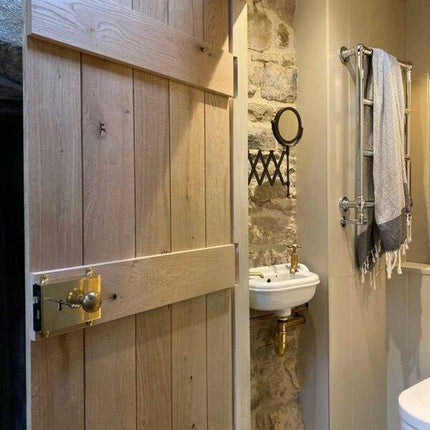 Oak Rustic Ledged Unfinished Door