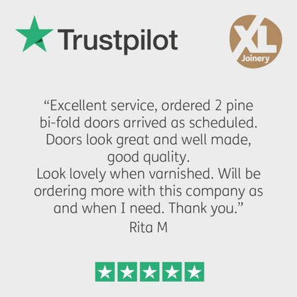 Oak Worcester With Clear Glass Unfinished Bi-Fold Door