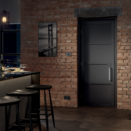 Black Chelsea 4P Pre-Finished Door