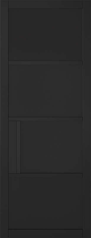 Black Chelsea 4P Pre-Finished Door