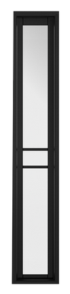 Greenwich Clear Glazed Black Sidelight W6