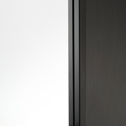 Black Laminate Monaco Clear Glazed Pre-Finished Door