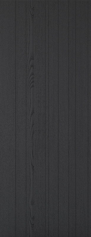 Black Laminate Montreal Pre-Finished FD30 Fire Door
