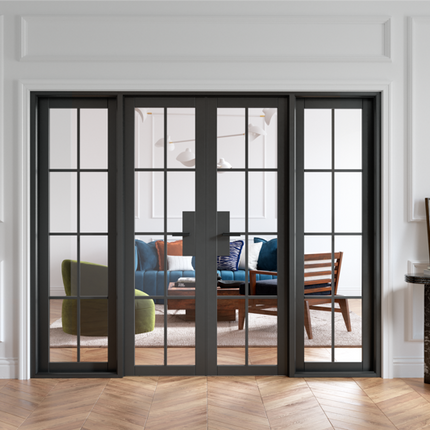 Black Malvern W8 Pre-Finished Room Divider