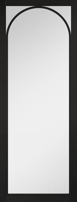 Melrose Black Clear Glazed Pre-Finished Door