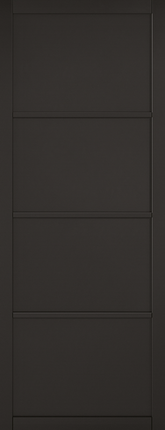 Soho Black 4P Pre-Finished Door
