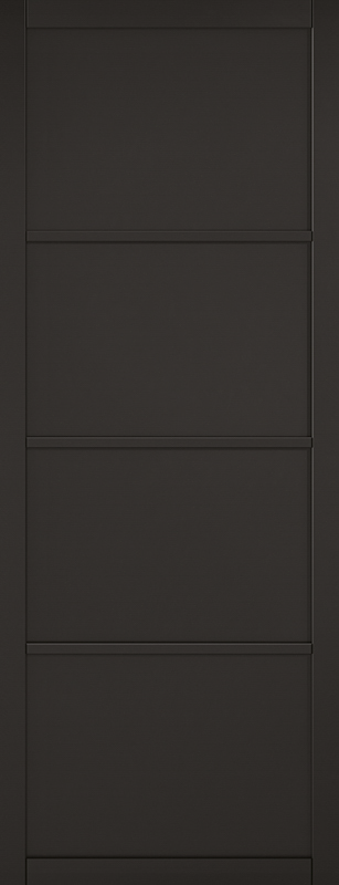 Soho Black 4P Pre-Finished Door