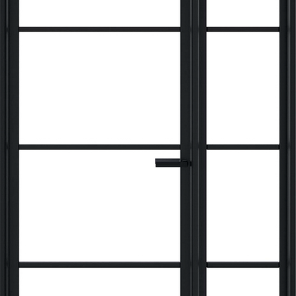 Soho Clear Glazed Black Sidelight W6