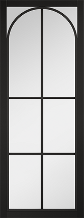 Astoria Black Clear Glazed Pre-Finished Door