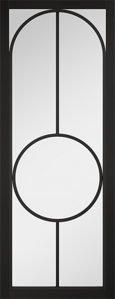 Bowery Black Clear Glazed Pre-Finished Door