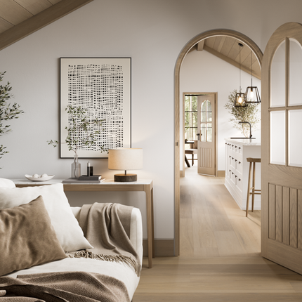 Blonde Oak Curved Door Lining