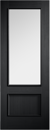 Charcoal Black Murcia Clear Glazed Pre-Finished Door