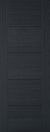 Charcoal Black Vancouver 5P Pre-Finished FD30 Fire Door
