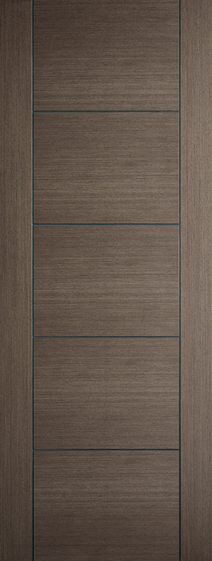Chocolate Grey Vancouver Pre-Finished FD30 Fire Door