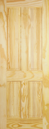 Clear Pine 4P Unfinished Door