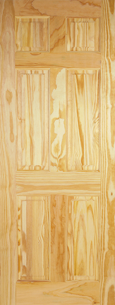 Clear Pine 6P Unfinished Door