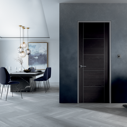 Dark Grey Laminate Vancouver Pre-Finished FD30 Fire Door