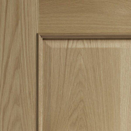 Oak Andrea With Raised Mouldings Unfinished FD30 Fire Door