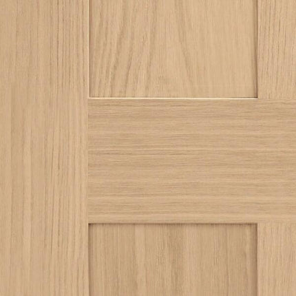Oak Victorian Shaker 4 Panel Unfinished FD30 Fire Door