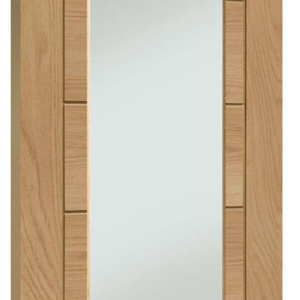 Oak Palermo Essential 1 Light Clear Glazed Unfinished Door