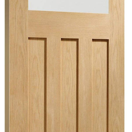 Oak DX With Obscure Glass Pre-Finished Door