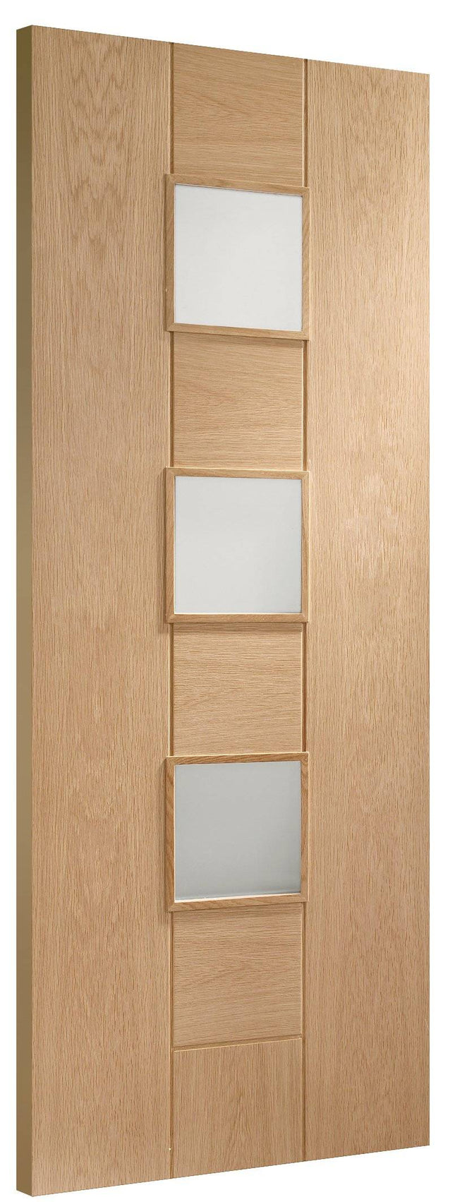 Oak Messina With Clear Glass Pre-Finished Door