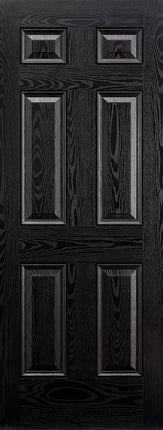 Black & White Colonial 6P GRP Door