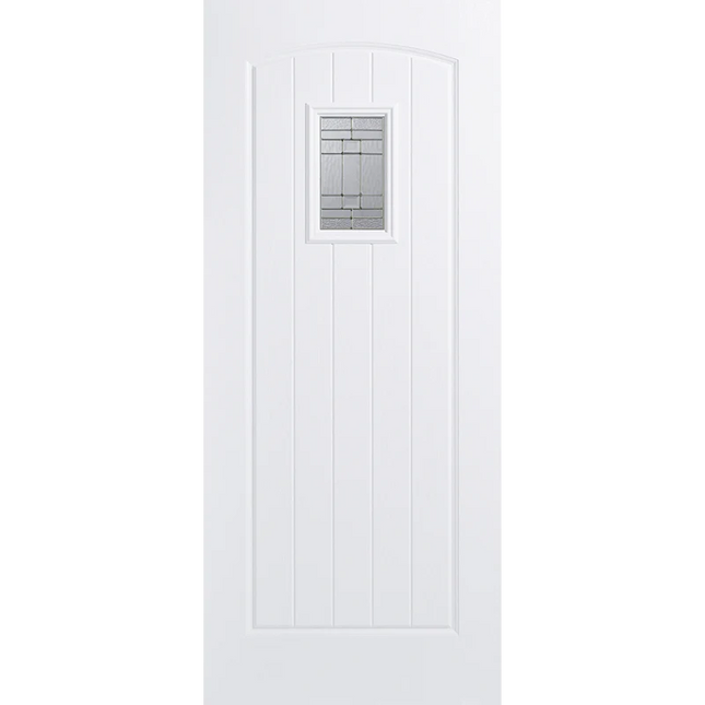 White Cottage Glazed GRP Door