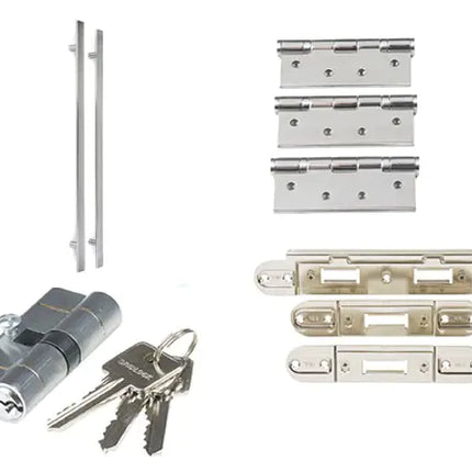 External Square Pull Handle Set