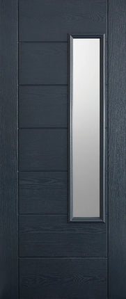 Grey Newbury Glazed GRP Door