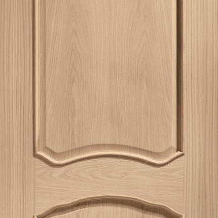 Oak Louis With Raised Mouldings Unfinished FD30 Fire Door
