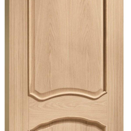Oak Louis With Raised Mouldings Unfinished FD30 Fire Door