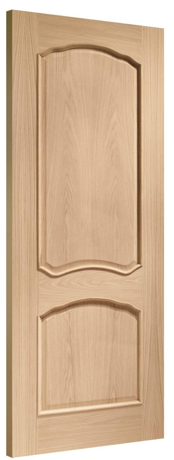 Oak Louis With Raised Mouldings Unfinished FD30 Fire Door