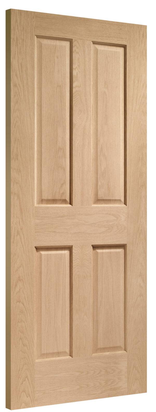 Oak Victorian 4 Panel Unfinished Door