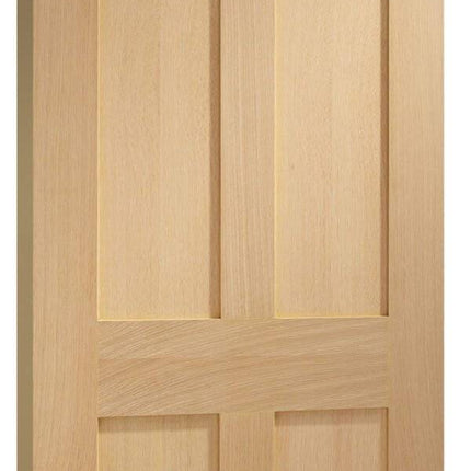 Oak Victorian Shaker 4 Panel Unfinished FD30 Fire Door