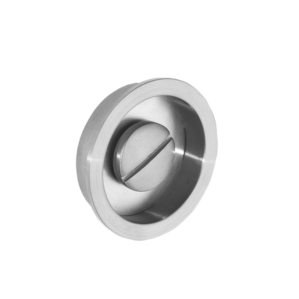 Aries Satin Chrome Pocket Door Privacy Handle