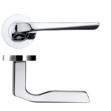 Carina Polished Chrome Privacy Handle Hardware Pack