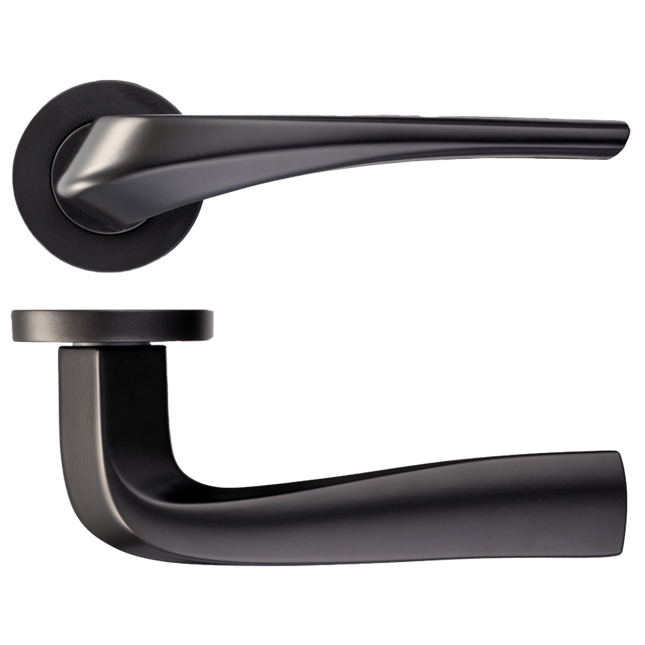 Draco Matt Black Handle Hardware Pack