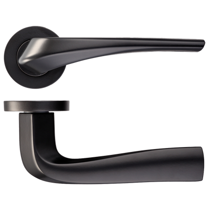 Draco Matt Black Privacy Handle Hardware Pack