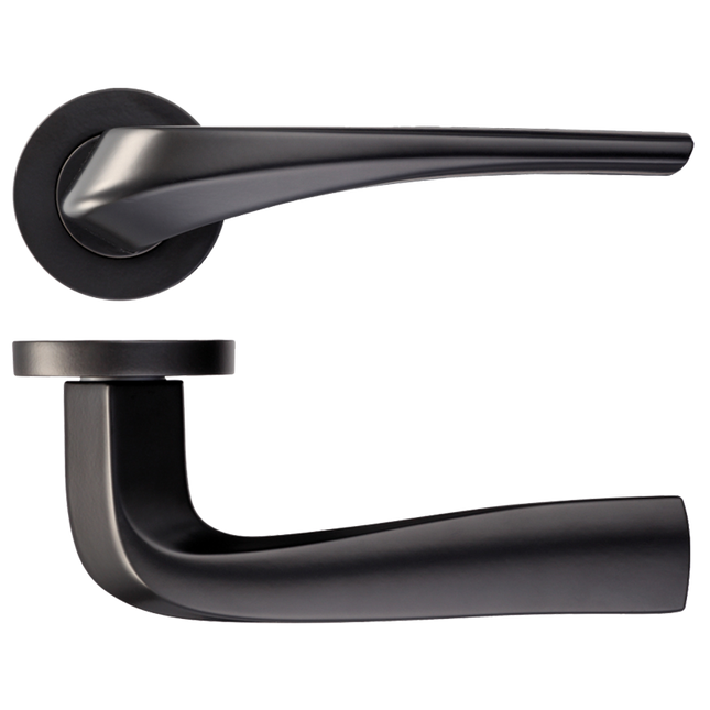 Draco Matt Black Privacy Handle Hardware Pack