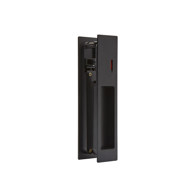 Gemini Matt Black Pocket Door Privacy Sliding Lock