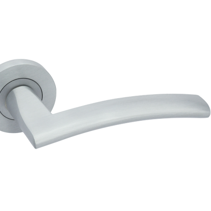 Genoa Satin Chrome Handle Hardware Privacy Pack