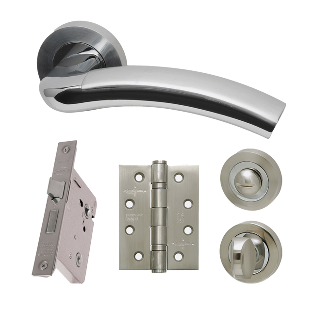 Jupiter Silver Privacy Handle Hardware Pack