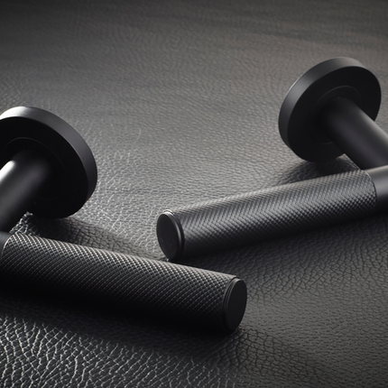 Lugano Matt Black Privacy Handle Pack