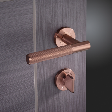 Lugano Satin Copper Privacy Handle Pack