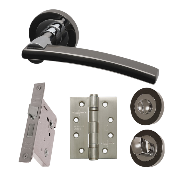 Sirus Silver Privacy Handle Hardware Pack