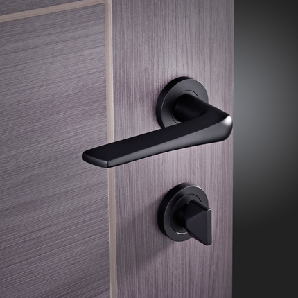 Turin Matt Black Privacy Handle Pack