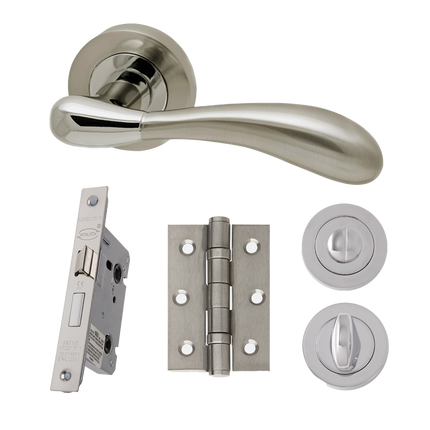 Venus Silver Privacy Handle Hardware Pack