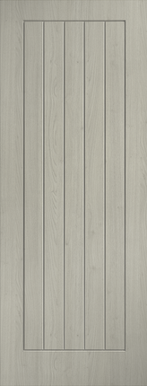 Light Grey Laminate Pre-Finished Cottage FD30 Fire Door