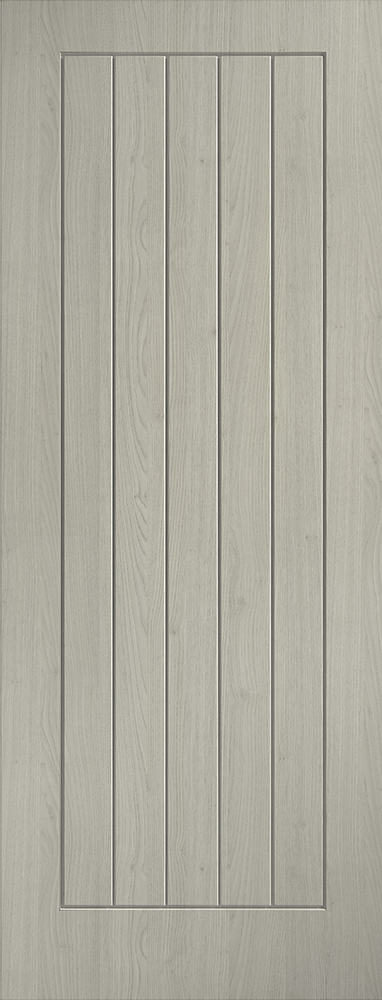 Light Grey Laminate Pre-Finished Cottage FD30 Fire Door